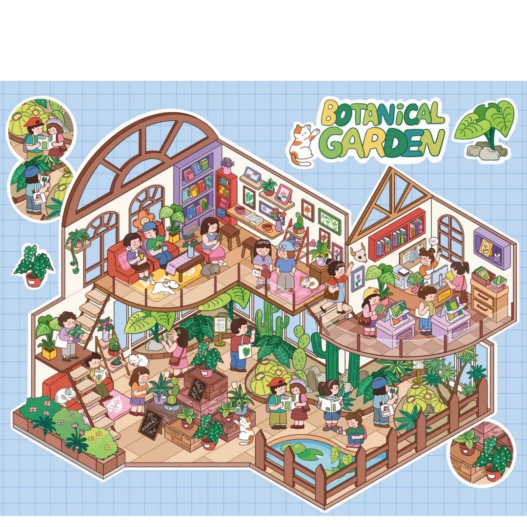 #180 Xiao's garden 30.0(Size:M-L)