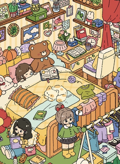 #168 Girls Bedroom and kitchen