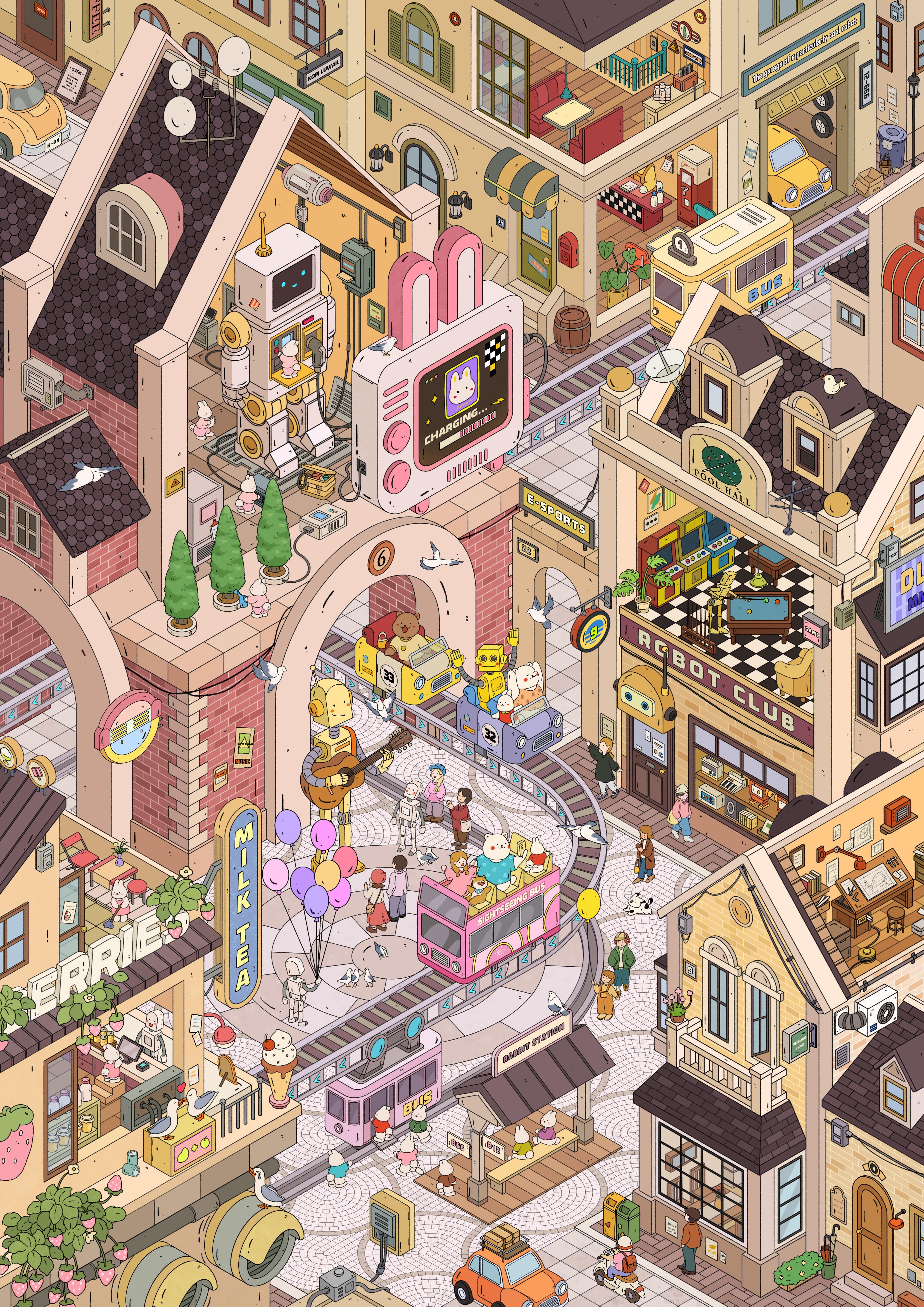 #221 Mechanical Town（Size:L)