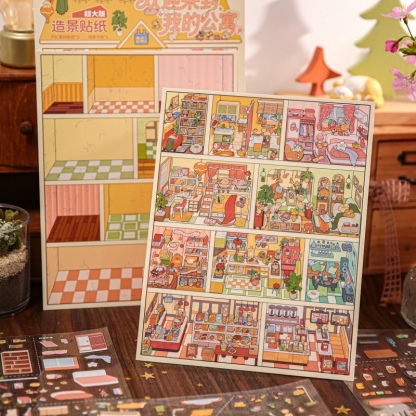 #025 Colorful apartment(Size:L)