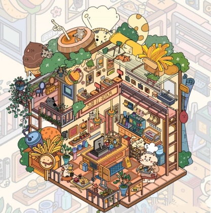 #211 Kitty's Little Shop(Size:S)