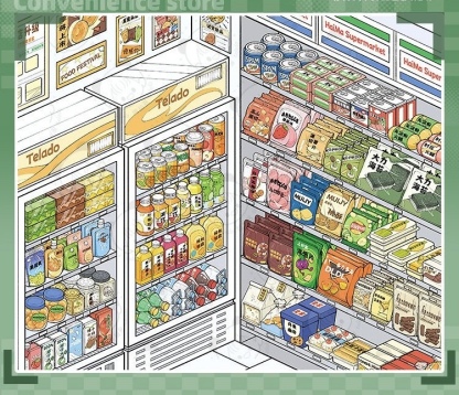 #088 Daily necessities series scene book(Size:M)