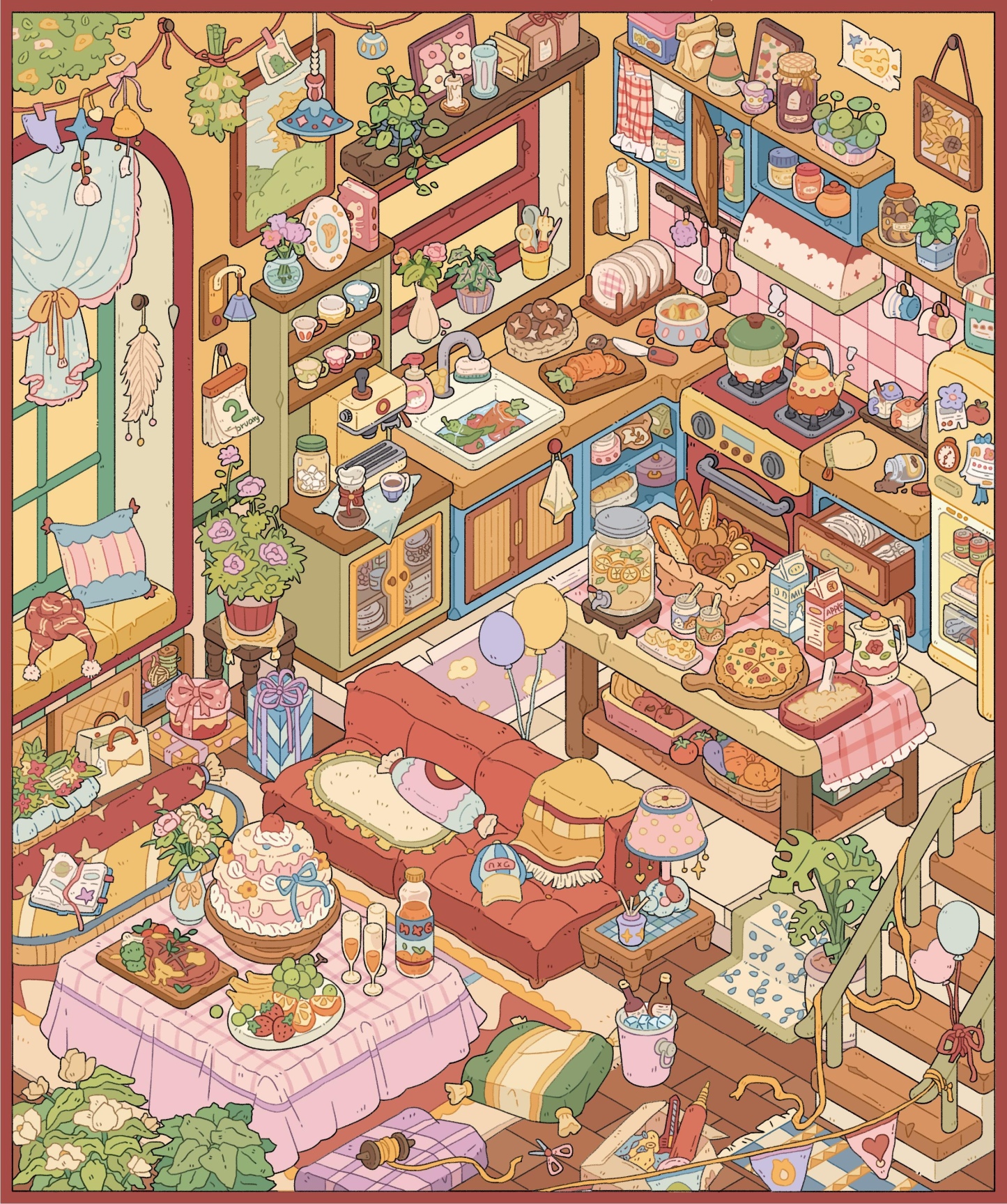 #268 Warm lunch time(Size:L)