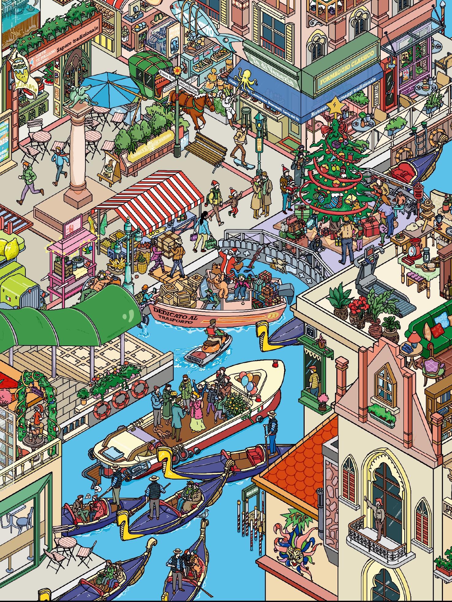 #191 Big Venice city(Size:XXL)