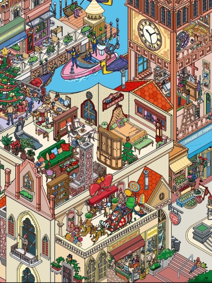 #191 Big Venice city(Size:XXL)