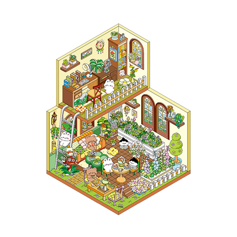 My Cottage Build 4 Magical Worlds -Premium Theme Sticker Collection