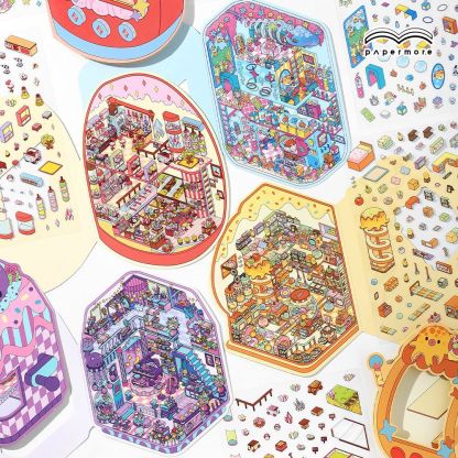 The Cottage With A Cover Build 4 Magical Worlds -Premium Theme Sticker Collection