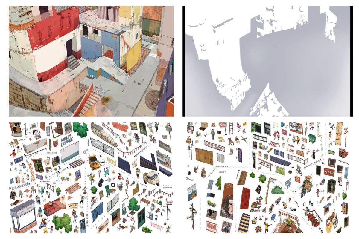 Life in the Small Town Premium Theme Sticker Collection