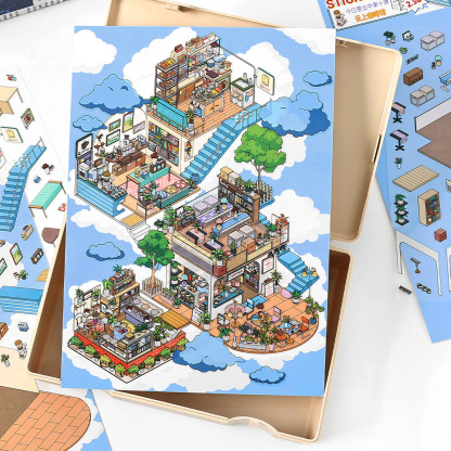 Quality Time Build 2 Magical Worlds -Premium Theme Sticker Collection