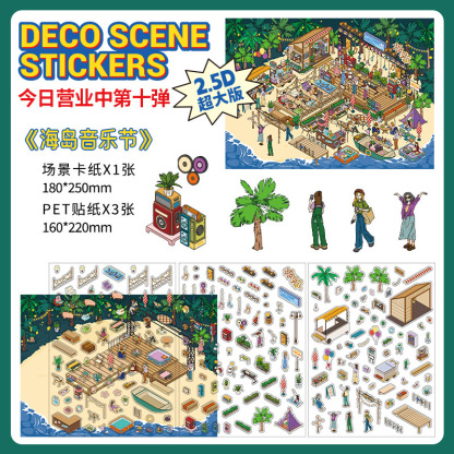 Quality Time Build 2 Magical Worlds -Premium Theme Sticker Collection