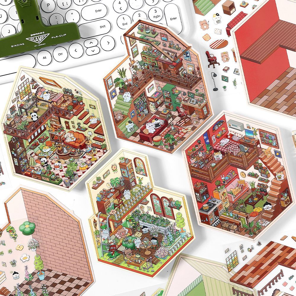 My Cottage Build 4 Magical Worlds -Premium Theme Sticker Collection
