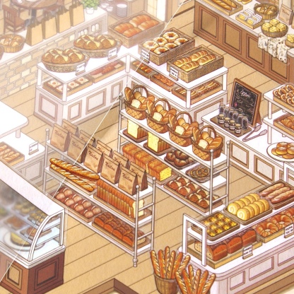 #119 Half price today!!! Cake&Bakery store(Size:L)