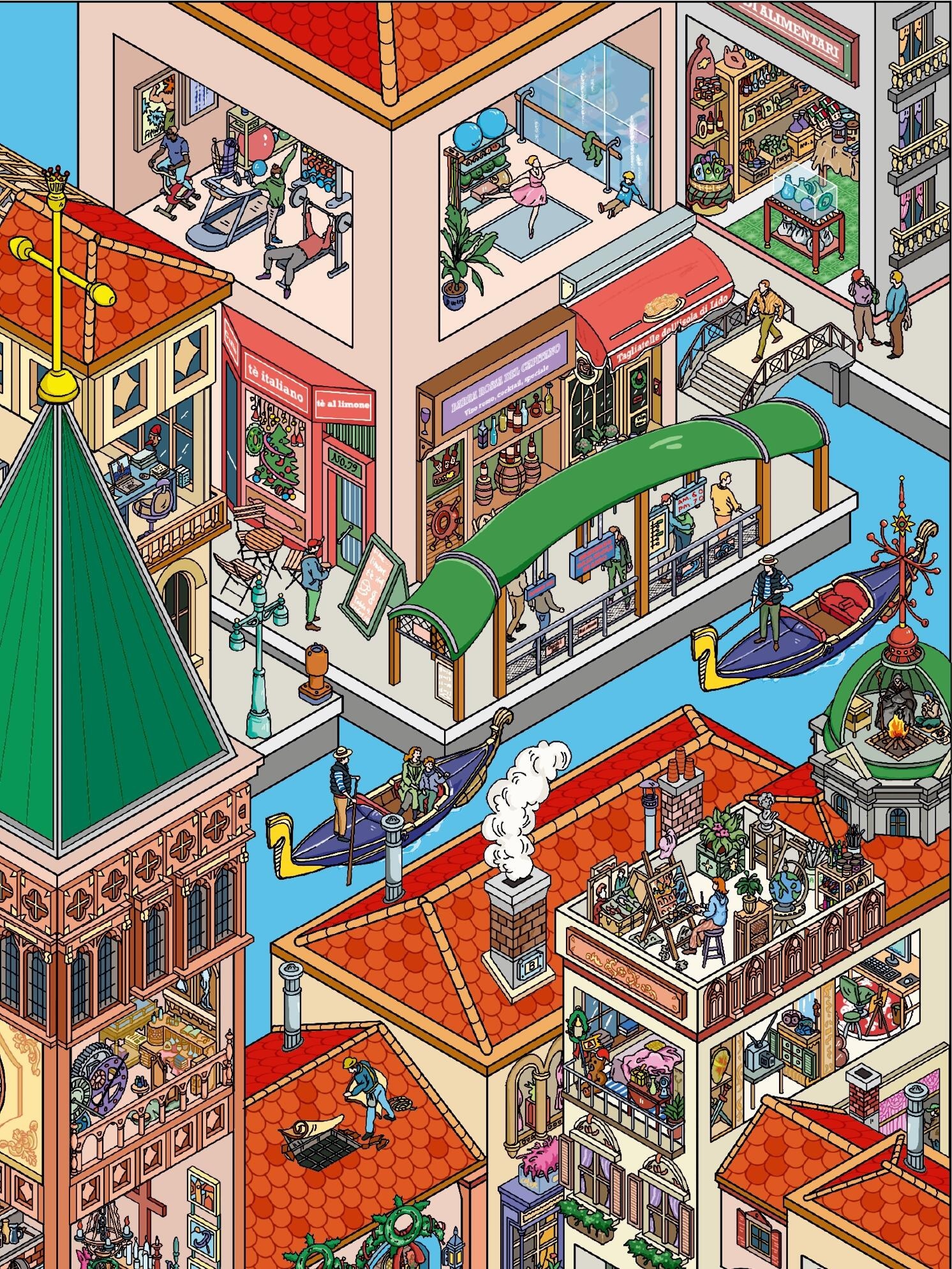 #191 Big Venice city(Size:XXL)