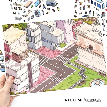 #260 Busy town 31.0(Size:XL)