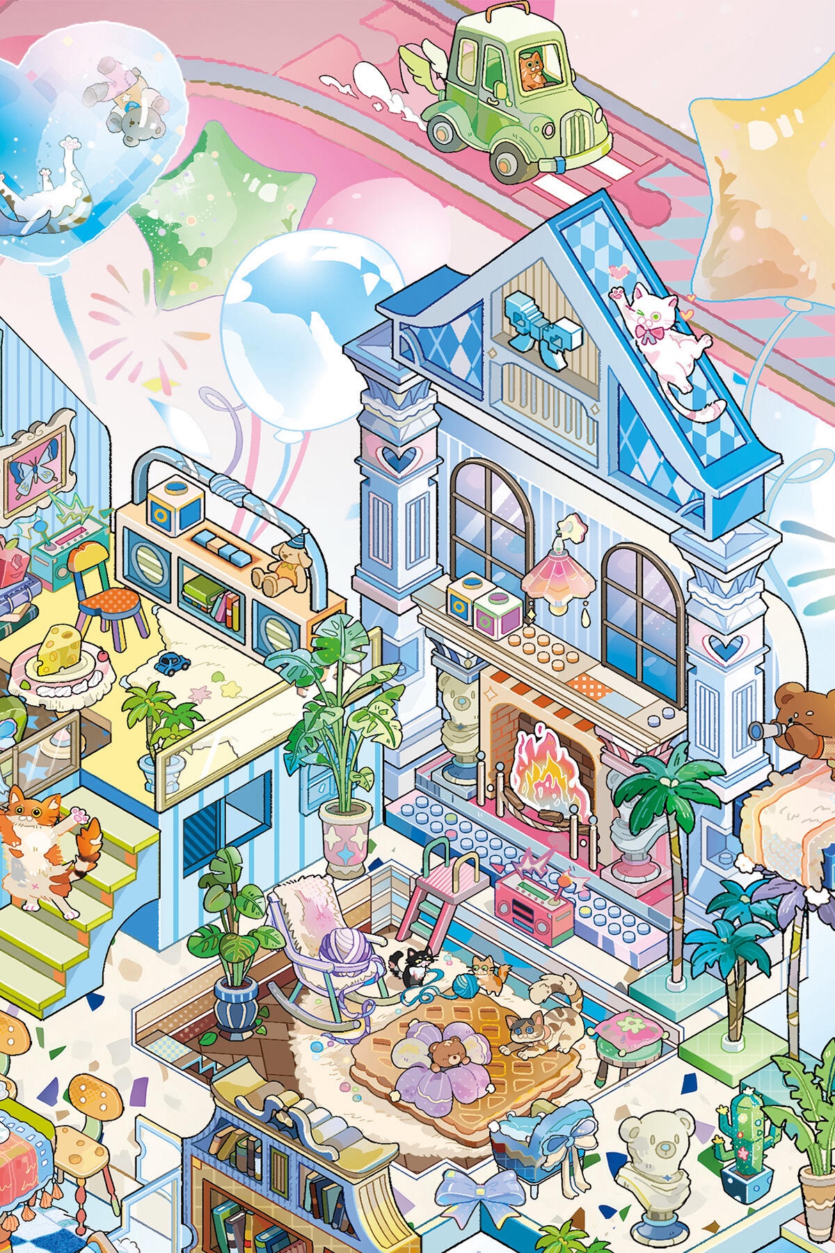 #194 Cloud kitty(Size:L)