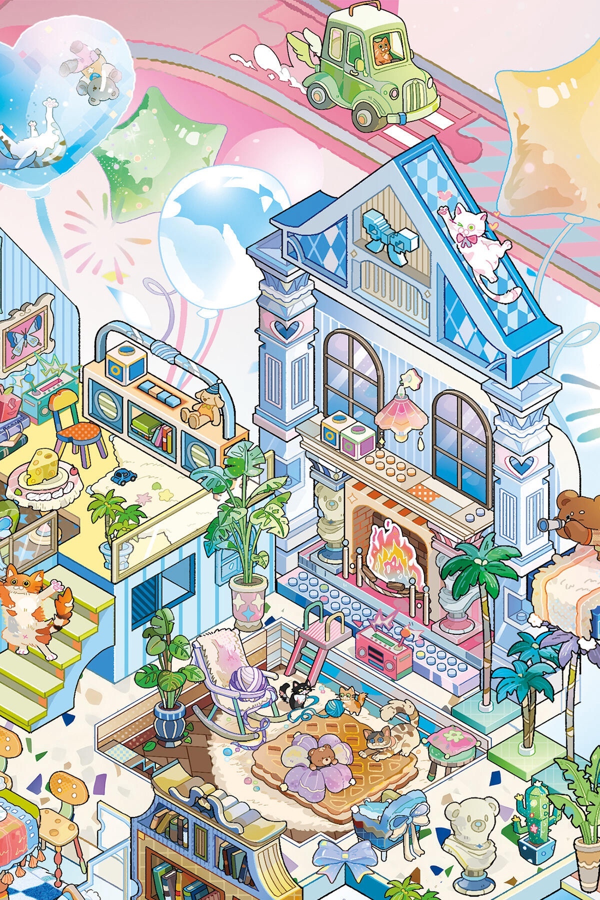 #194 Cloud kitty(Size:L)