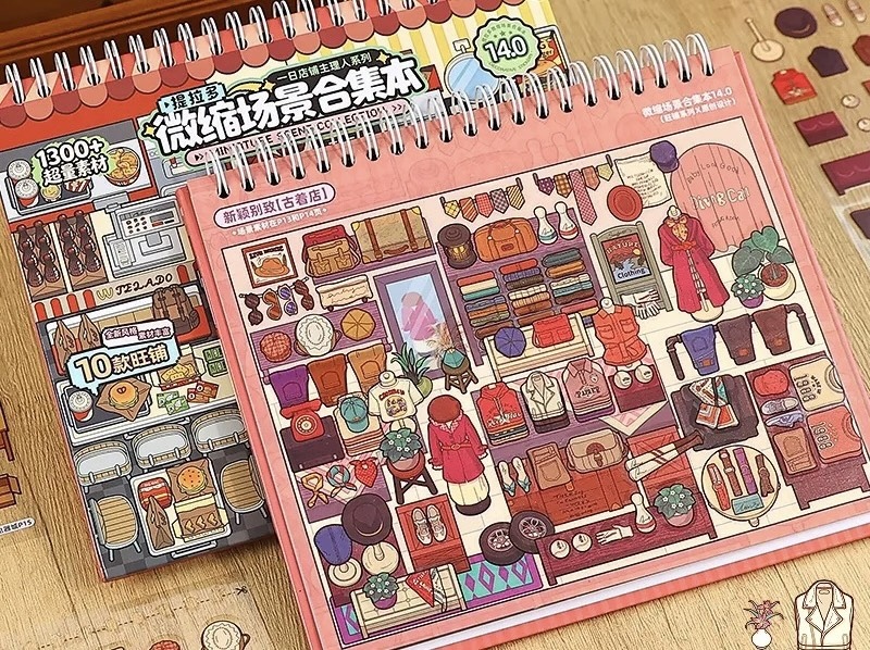 #137 Terado 14.0 10 in 1 Scenes book(Size:M)