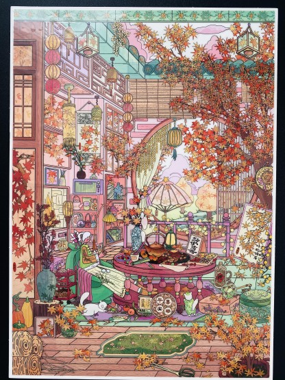 #186 Cherry Blossom & Maple Leaf (Size:XL)