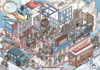 #316 Newspaper office(Size:XL)