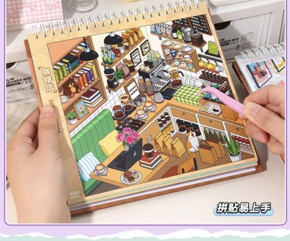 #278 10 in 1 Stores scene book (Size:M)