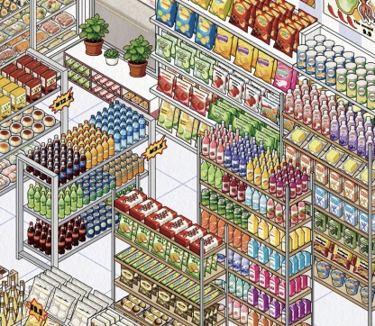 #304 Half price today only!!! Immersive sushi&convenient store(Size:XL)
