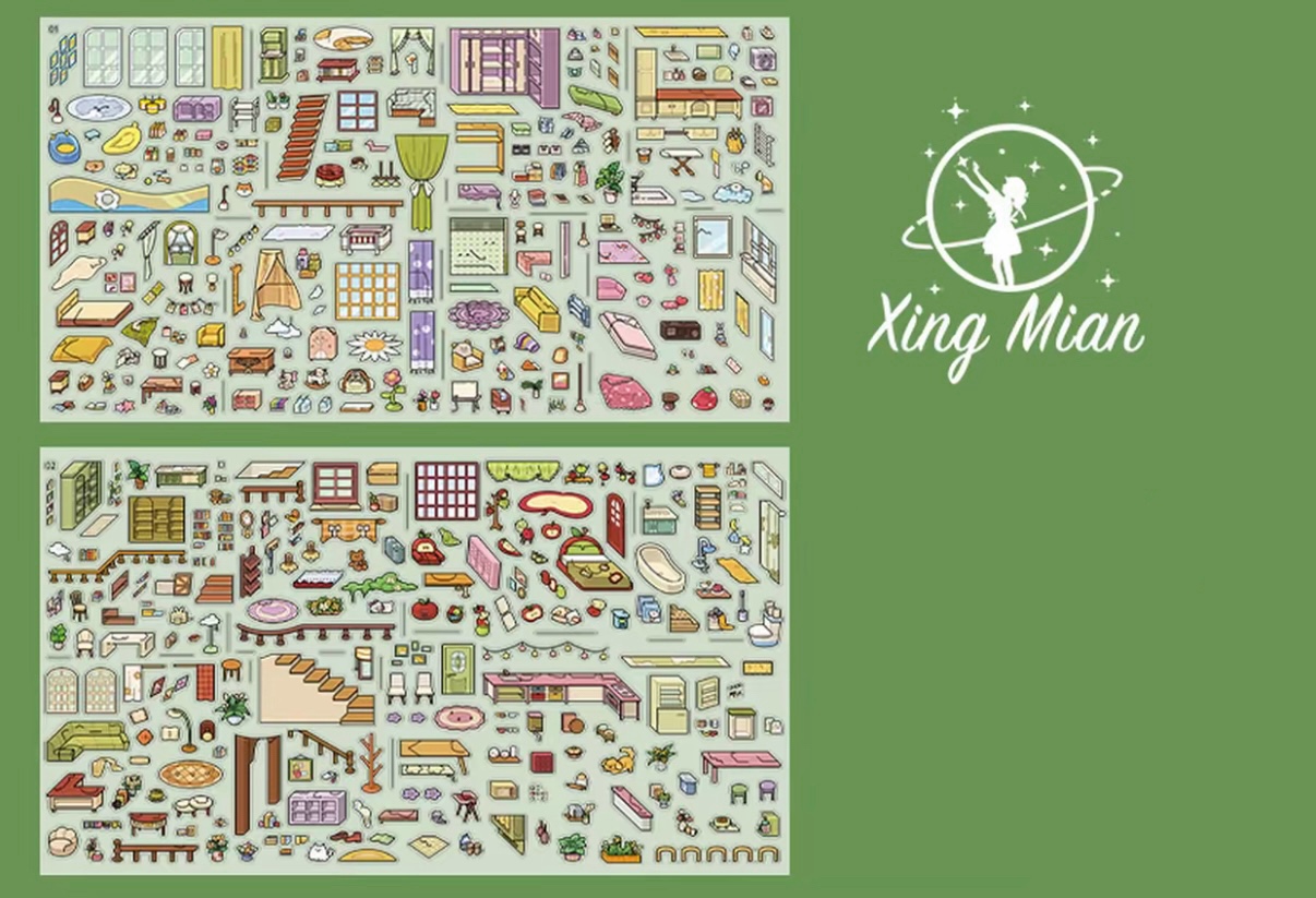 #022 My little room (Size:XL)