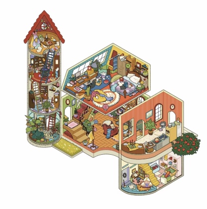 #180 Xiao's garden 30.0(Size:M-L)