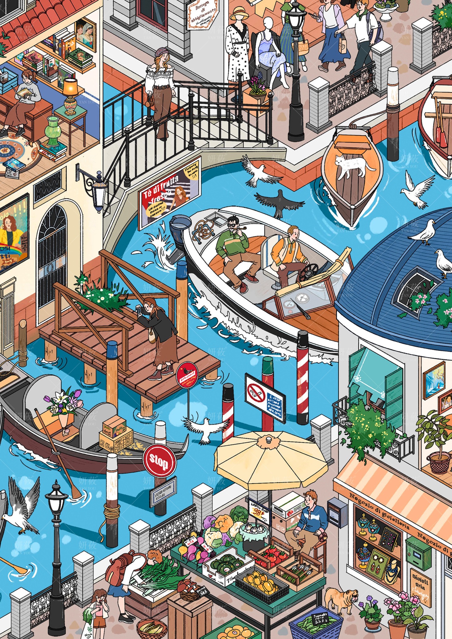 #134 City Travel Venice（Size:XL)