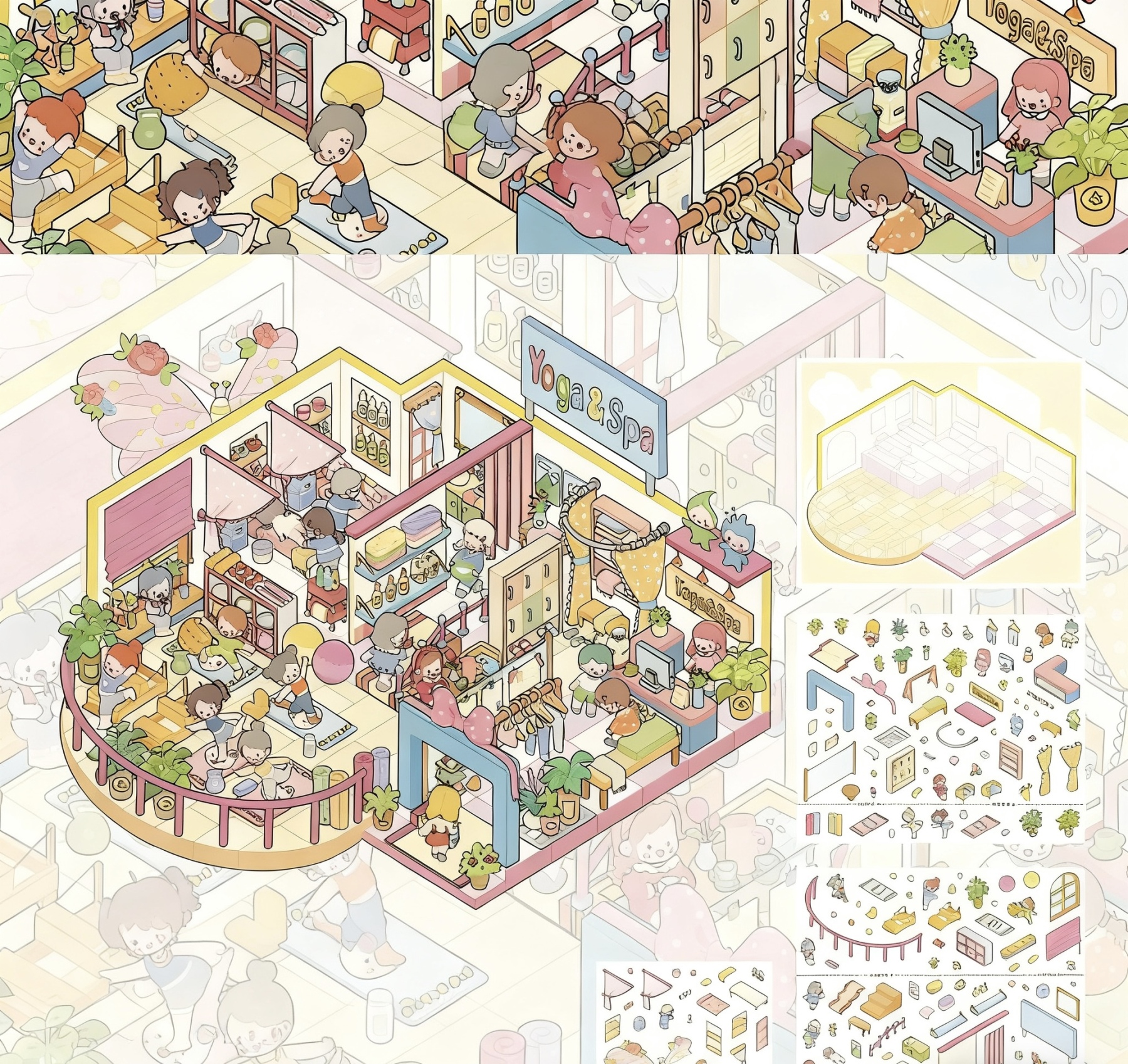 #202 Yoga gym （Size:L) 0.1 Only Today!!