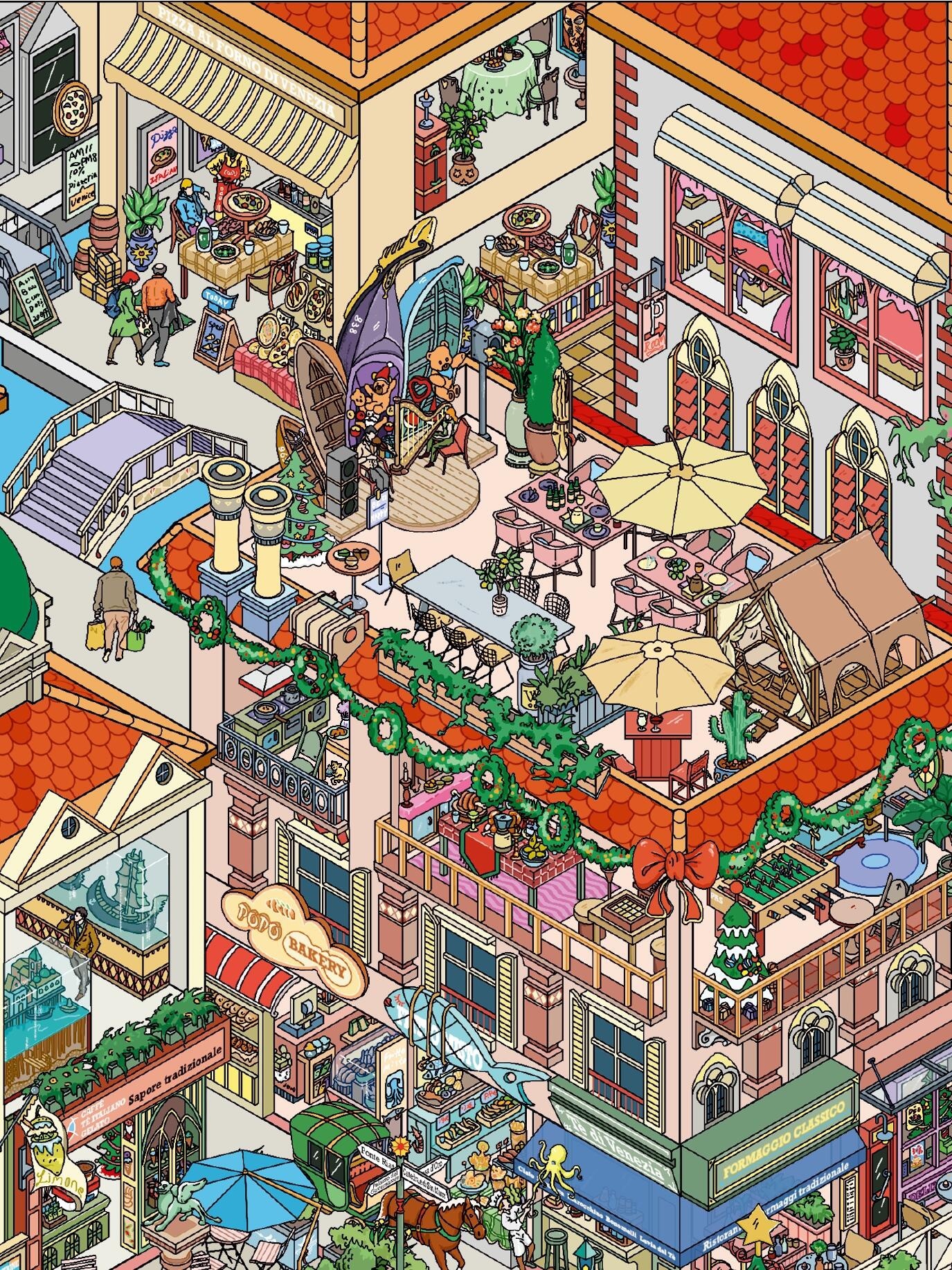 #191 Big Venice city(Size:XXL)