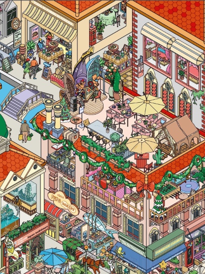 #191 Big Venice city(Size:XXL)