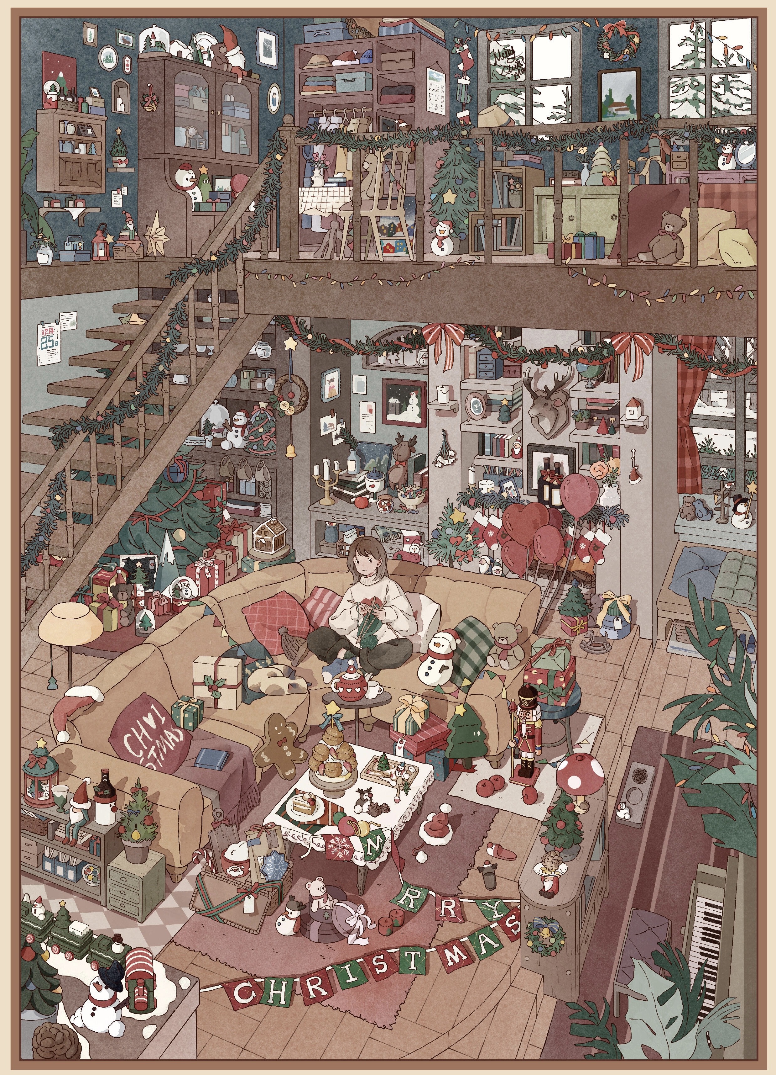 #234 Christmas cottage (Size:XL)