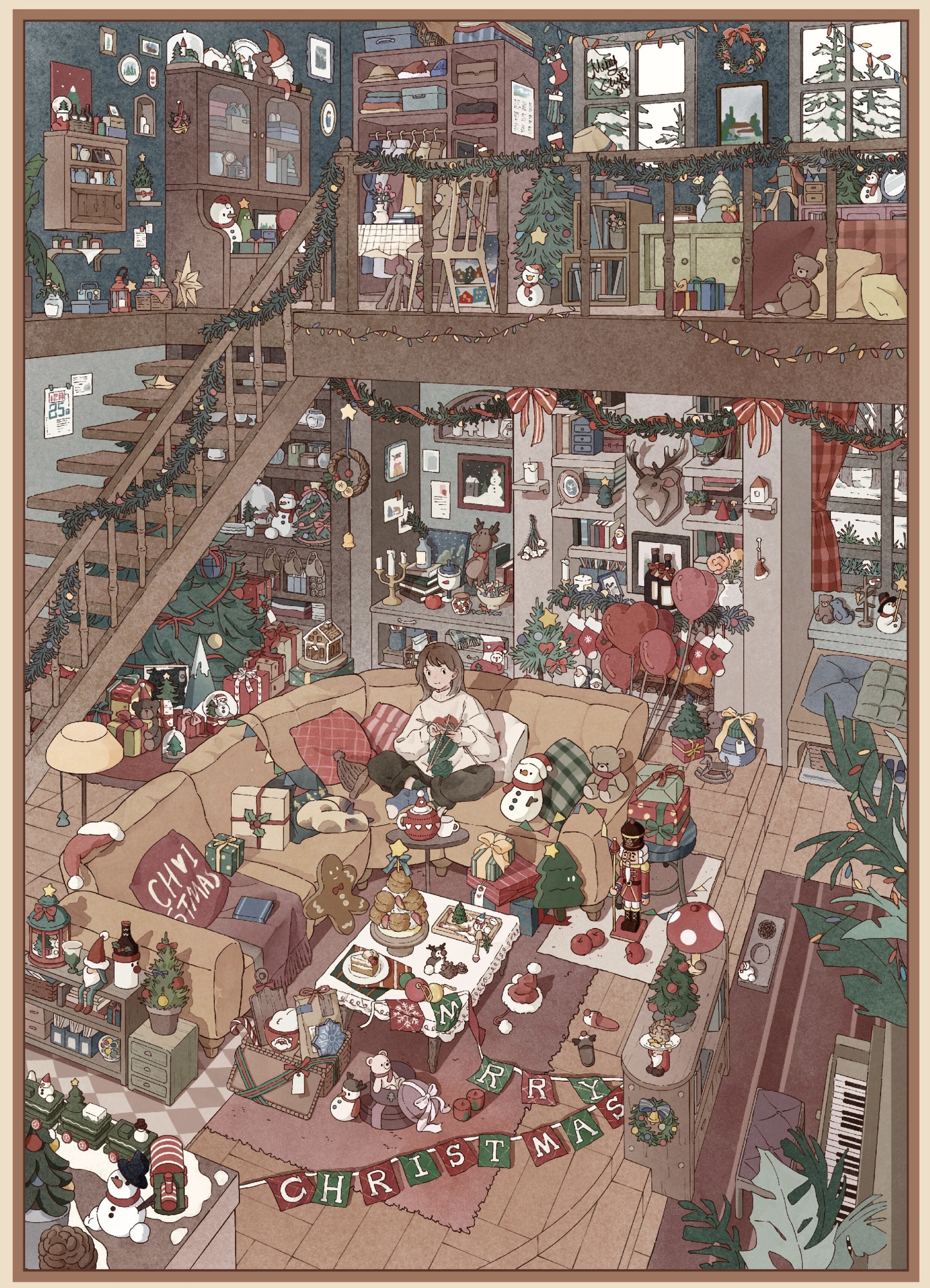 #234 Christmas cottage (Size:XL)