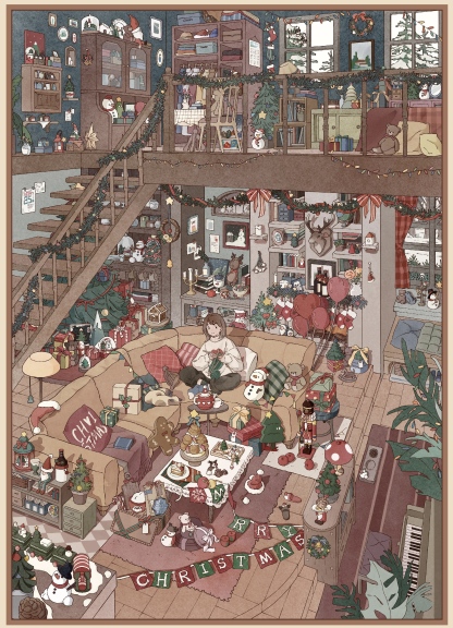 #234 Christmas cottage (Size:XL)