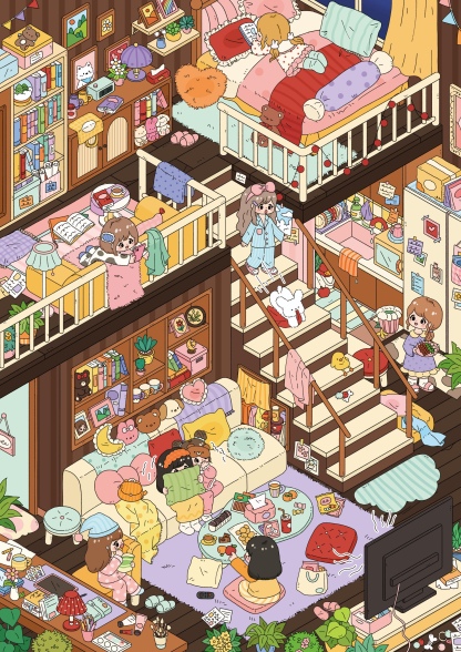 #319 Pajama Party(Size:XL)