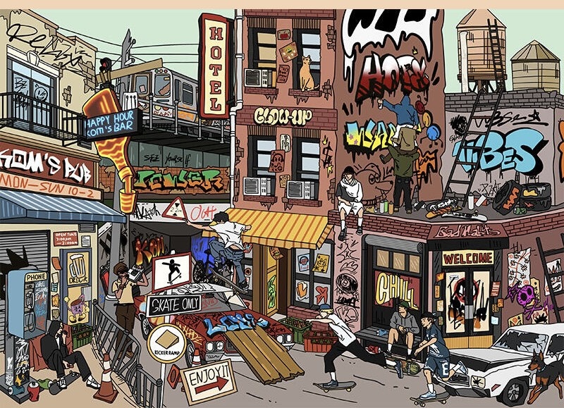 #048 Graffiti zone(Size:L)