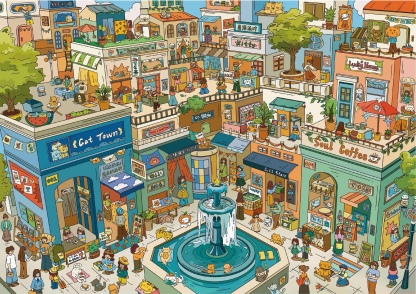 #037 Colorful town(Size:XL)