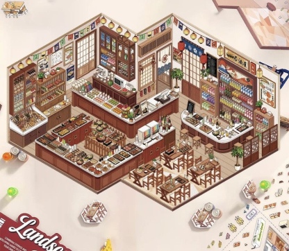 #304 Half price today only!!! Immersive sushi&convenient store(Size:XL)