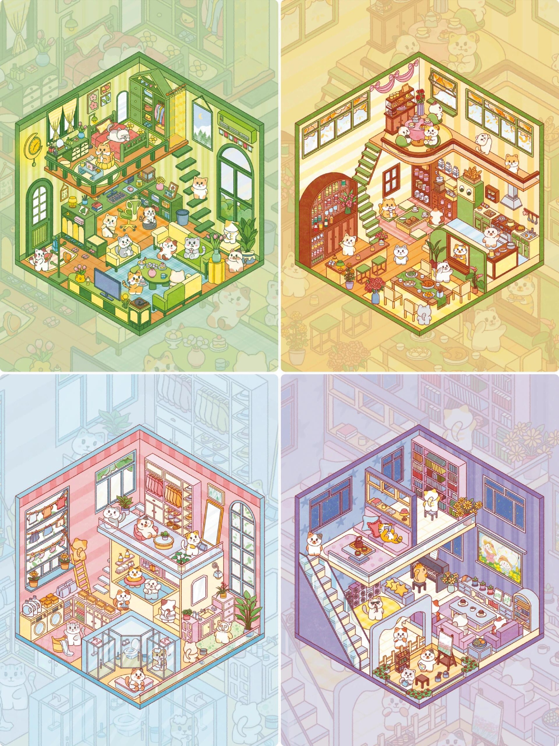 #122 Kitty cottage (Size:S)