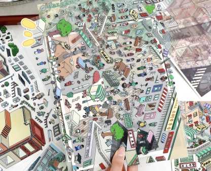 #053 Corner of street 106.0(Size:L)