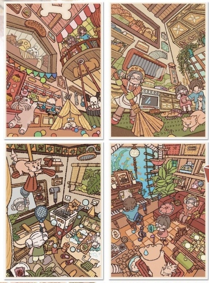 #194 Paper square mini 7.0(Size:S) All in 4