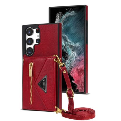 MobiWallet - Husă din piele pentru telefon de mare capacitate 4 în 1 pentru Samsung