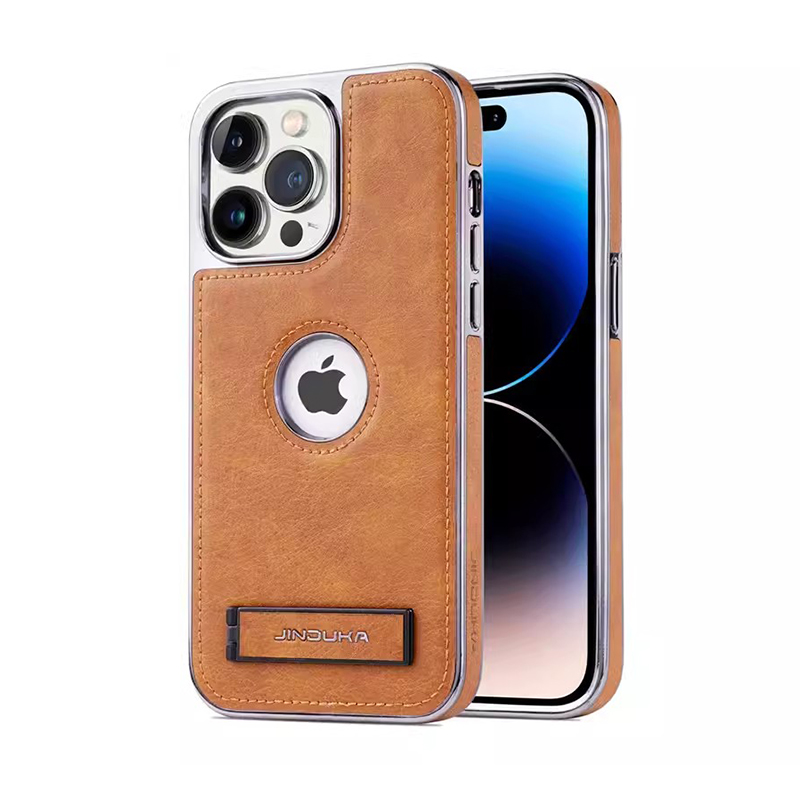 Husă pentru telefon cu suport invizibil din piele creativă