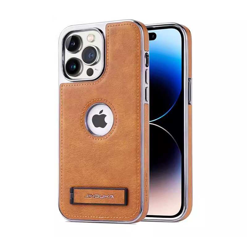 Husă pentru telefon cu suport invizibil din piele creativă