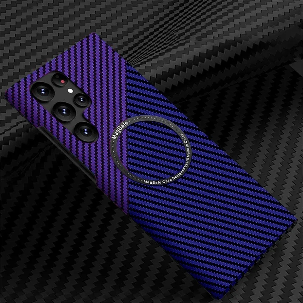 CAZĂ MAGNETICĂ CARBON PENTRU SAMSUNG S23 S22 S21 ULTRA PLUS 5G