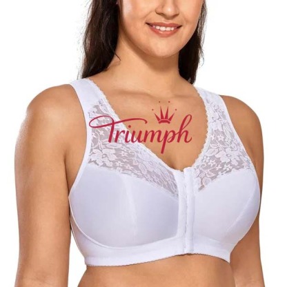 Triumph - (3 bucăți) Sutien sexy din dantelă transparentă [75A-110E]
