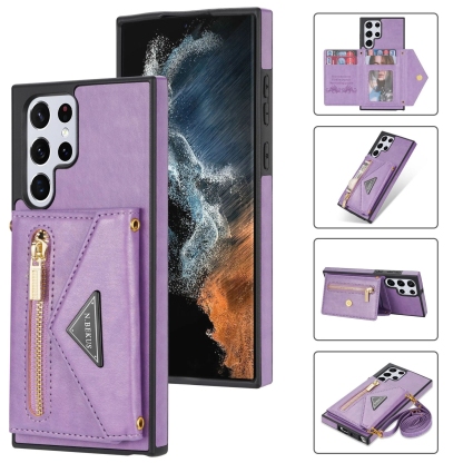 MobiWallet - Husă din piele pentru telefon de mare capacitate 4 în 1 pentru Samsung