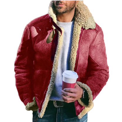 Δερμάτινο και κασμιρένιο bomber jacket