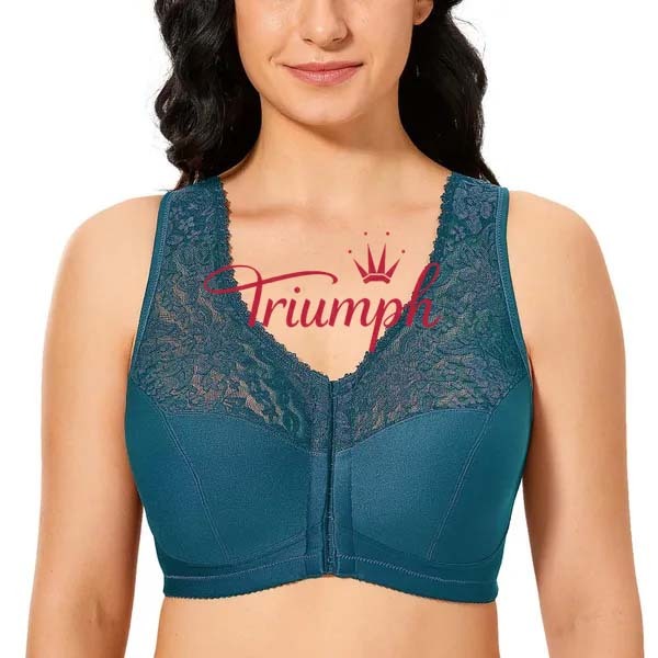 Triumph - (3 bucăți) Sutien sexy din dantelă transparentă [75A-110E]