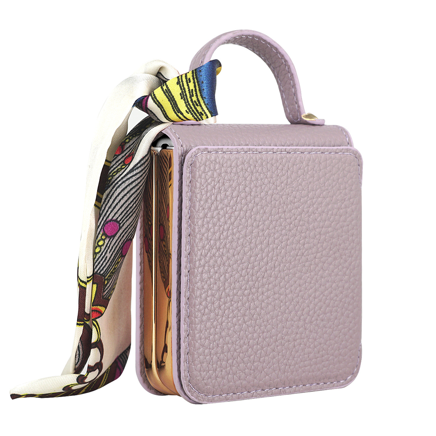 Κατάλληλο για Samsung ZFlip6/5/4/3 δερμάτινη ηλεκτρολυμένη θήκη κινητού τηλεφώνου all-inclusive κατά της πτώσης